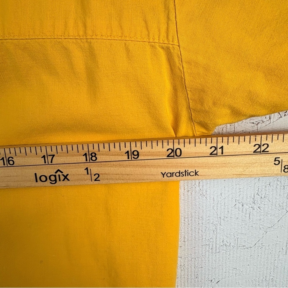 Vintage Jr’s Only! California Bright Yellow Oversized Button-Up Shirt USA Sz M - Picture 6 of 7